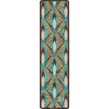 Load image into Gallery viewer, Plumage - Tropical Turquoise (Available in 6 Sizes) | Colorful Southwest Rug