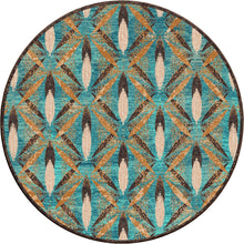 Load image into Gallery viewer, Plumage - Tropical Turquoise (Available in 6 Sizes) | Colorful Southwest Rug
